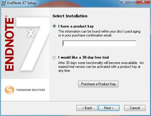 endnote x7.7 product key